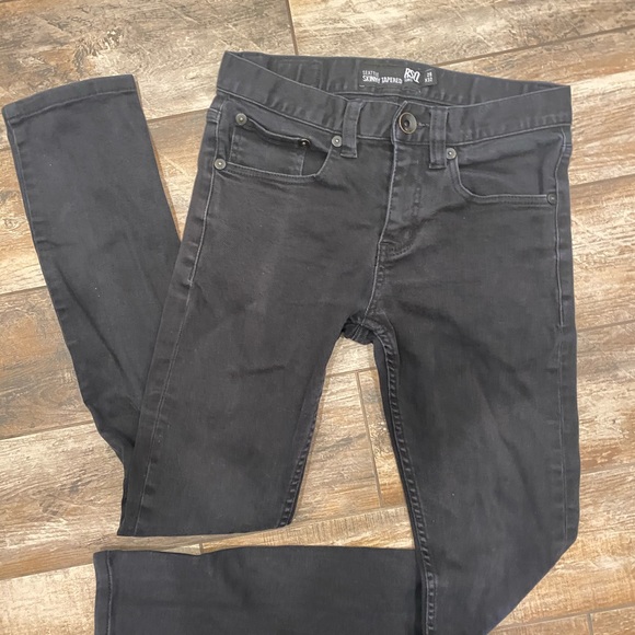 RSQ Skinny Tapered Distressed Jeans Black - Picture 6 of 6